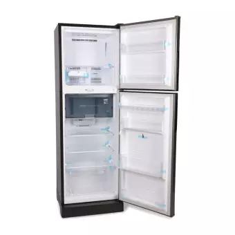 Capacity: 242 Litres Tempered Glass Shelf Fresh Case Tempered Glass Shelf LED Lighting Fan Cooling System Key Lock